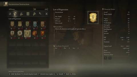 Elden Ring: How To Get The Law Of Regression Incantation