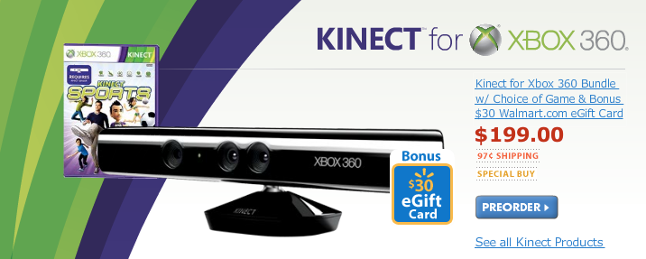 Kinect Walmart Bundle