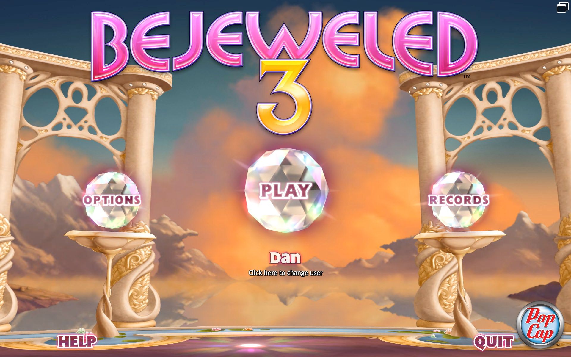 Bejeweled 3 Trailer And Launch Date   BEJ3 Screenshot MainMenu 01 