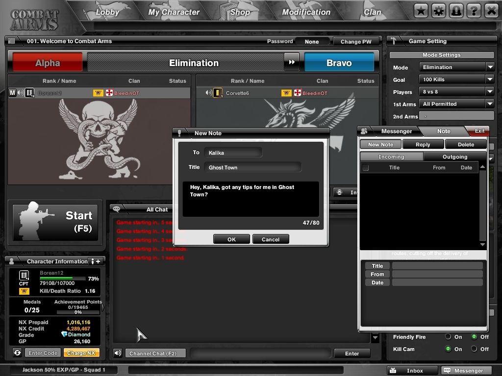 Combat Arms Receives Interface Update