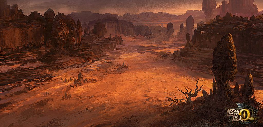 New Monster Hunter Online Artwork Showcases the Thunder Sands Desert