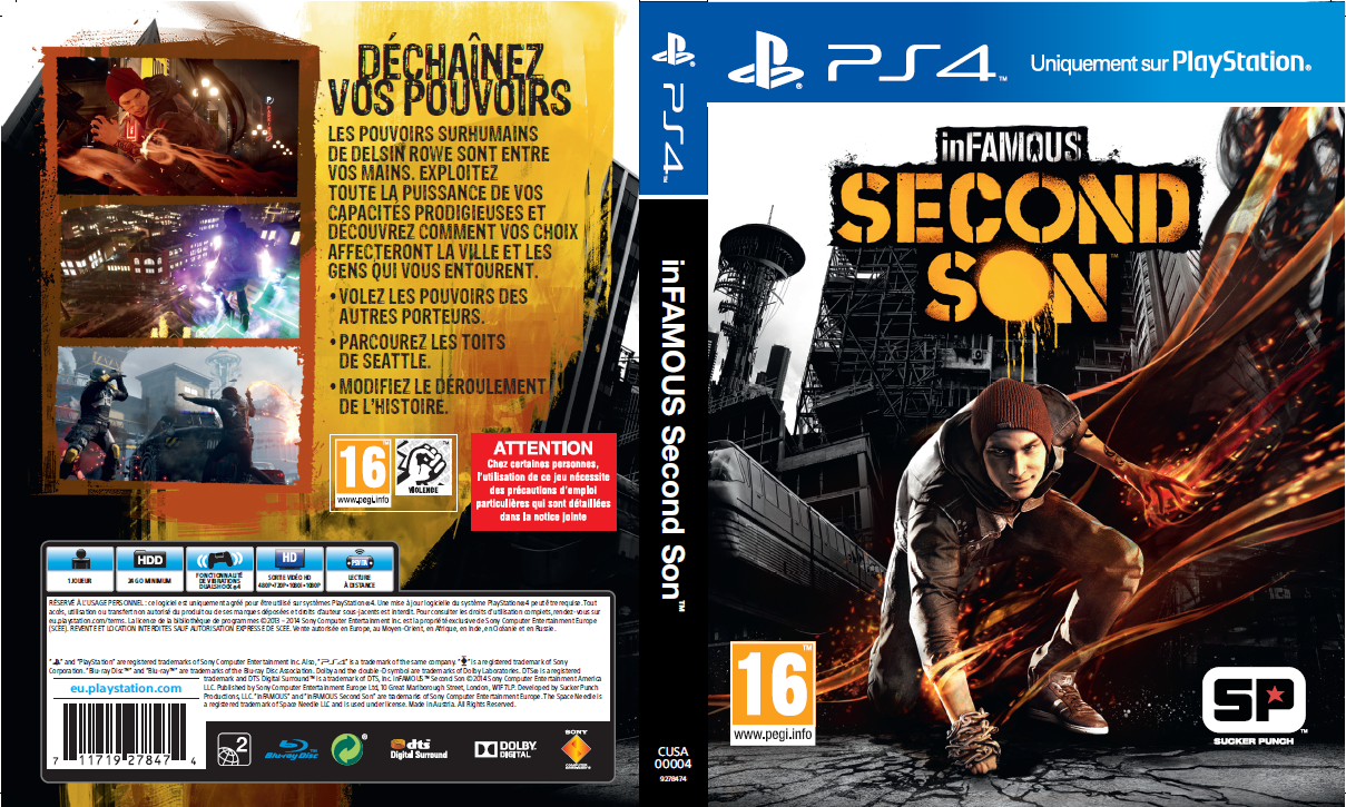 Full InFAMOUS: Second Son Cover Revealed; Installation Size Also Unveiled