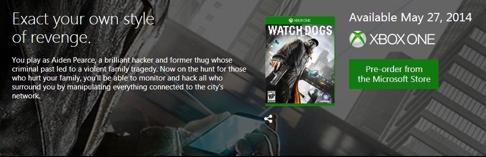 Xbox OneWatchDogs