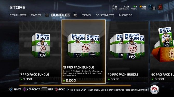 Here's an example of &quot;points only&quot; bundles currently listed.