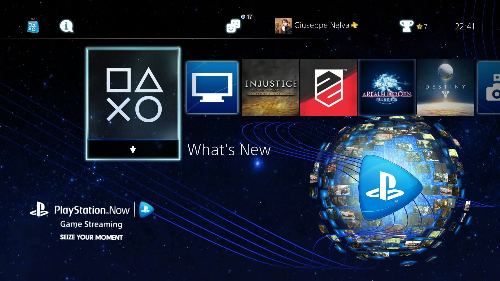 Free PlayStation Now PS4 Dynamic Theme Just by Sony on the PSN; Screenshots Inside