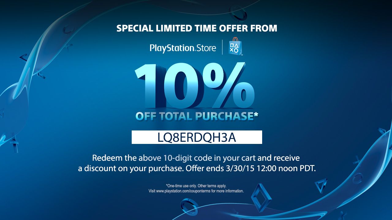 Indtil skrive forsinke Sony Offers 10% Discount Code for NA PlayStation Store Purchases this  Weekend