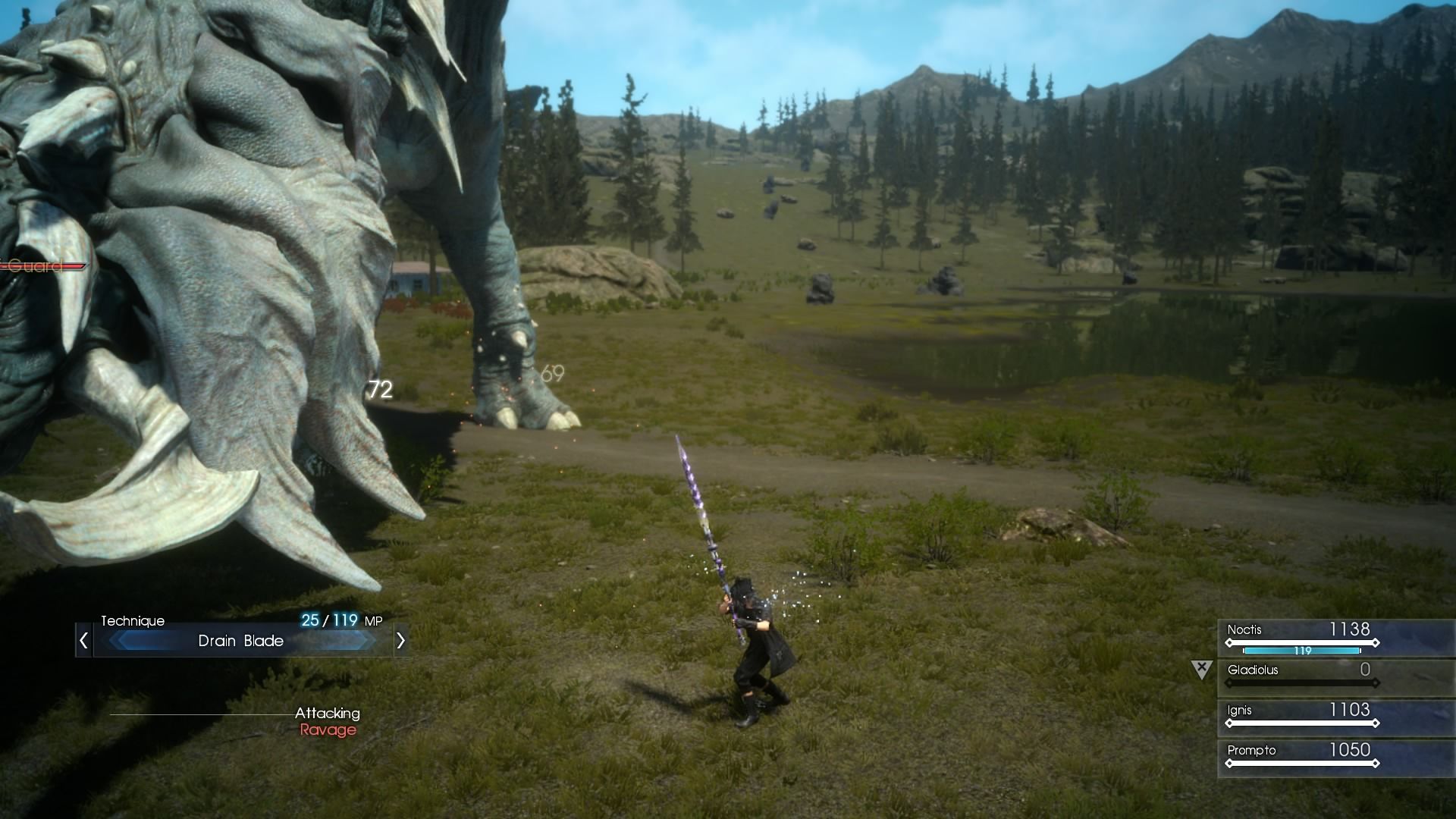 101 Final Fantasy XV Episode Duscae 2.0 PS4 Screenshots Show New Features, Enormous Catoblepas