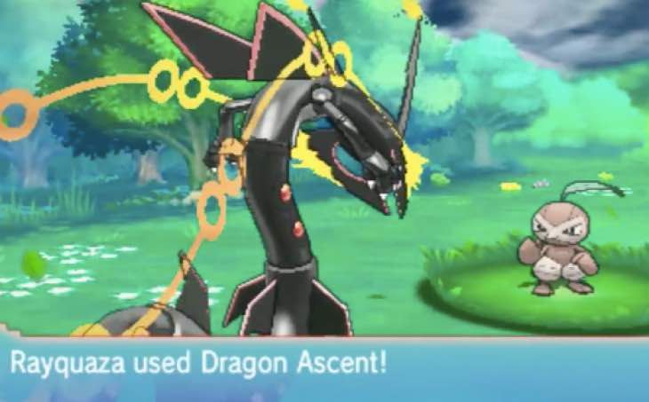 Pokemon Rayquaza shiny forme