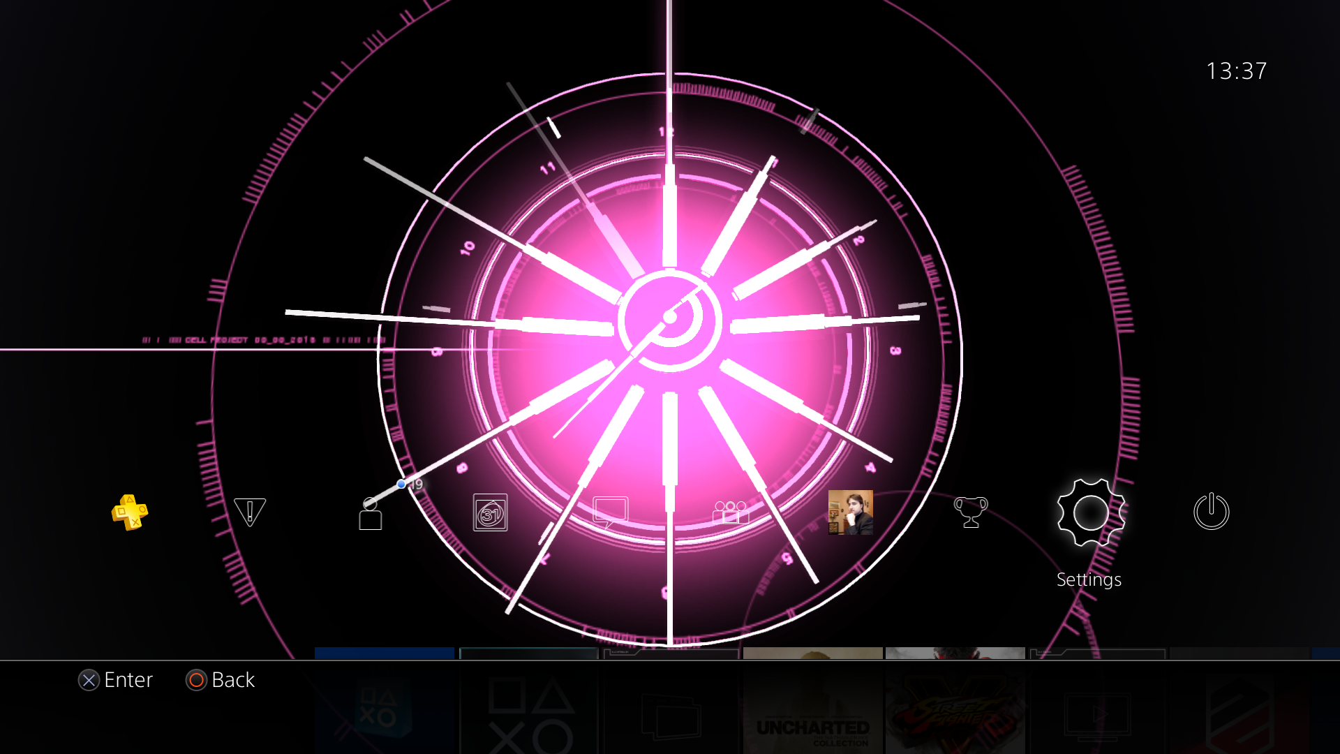 Awesome PS4 Theme Puts ColorChanging Dynamic Clock on your Dashboard