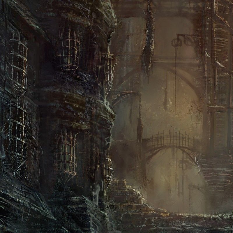 Gorgeous Bloodborne Old Yharnam Limited Edition Lithograph Available   Bloodborne Lithograph 