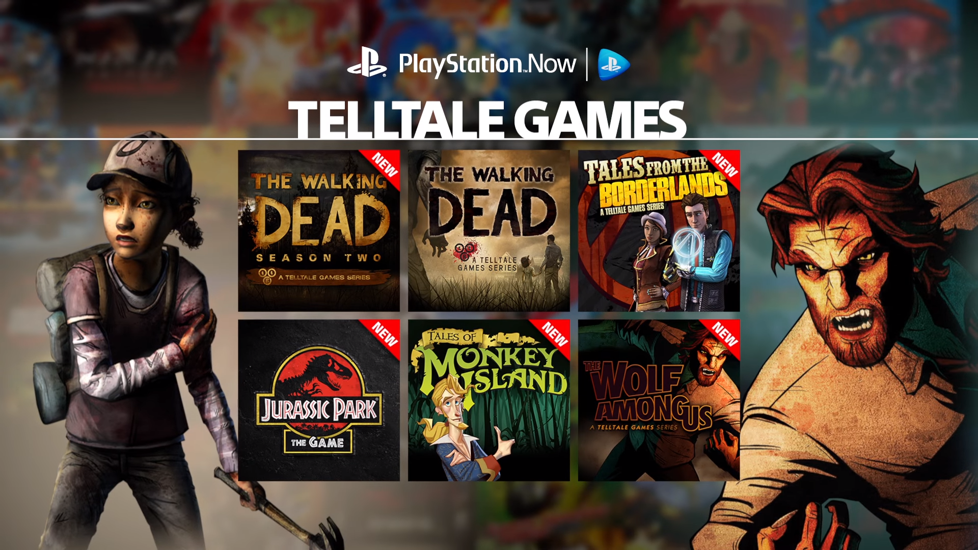 Telltale Games on PlayStation Now Subscription 