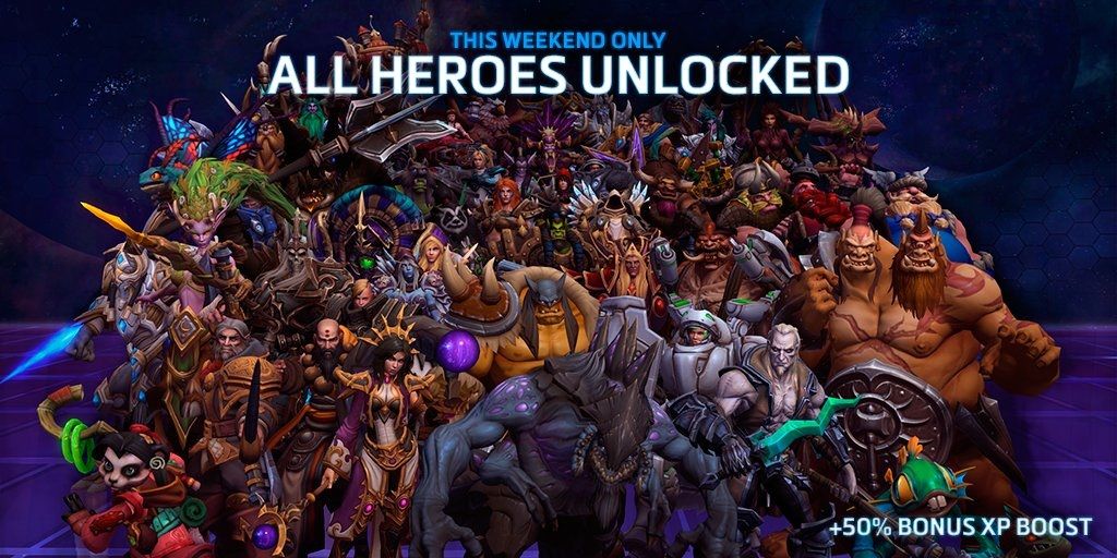 Heroes of the Storm's entire hero roster is free to play until