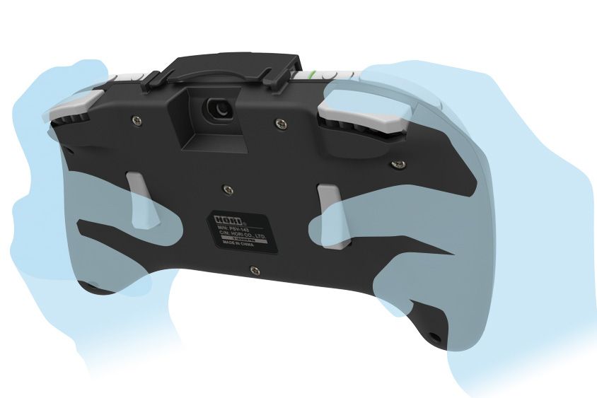 Clever PS Vita Accessory Adding L2/R2 and L3/R3 Triggers for PS4 Remote