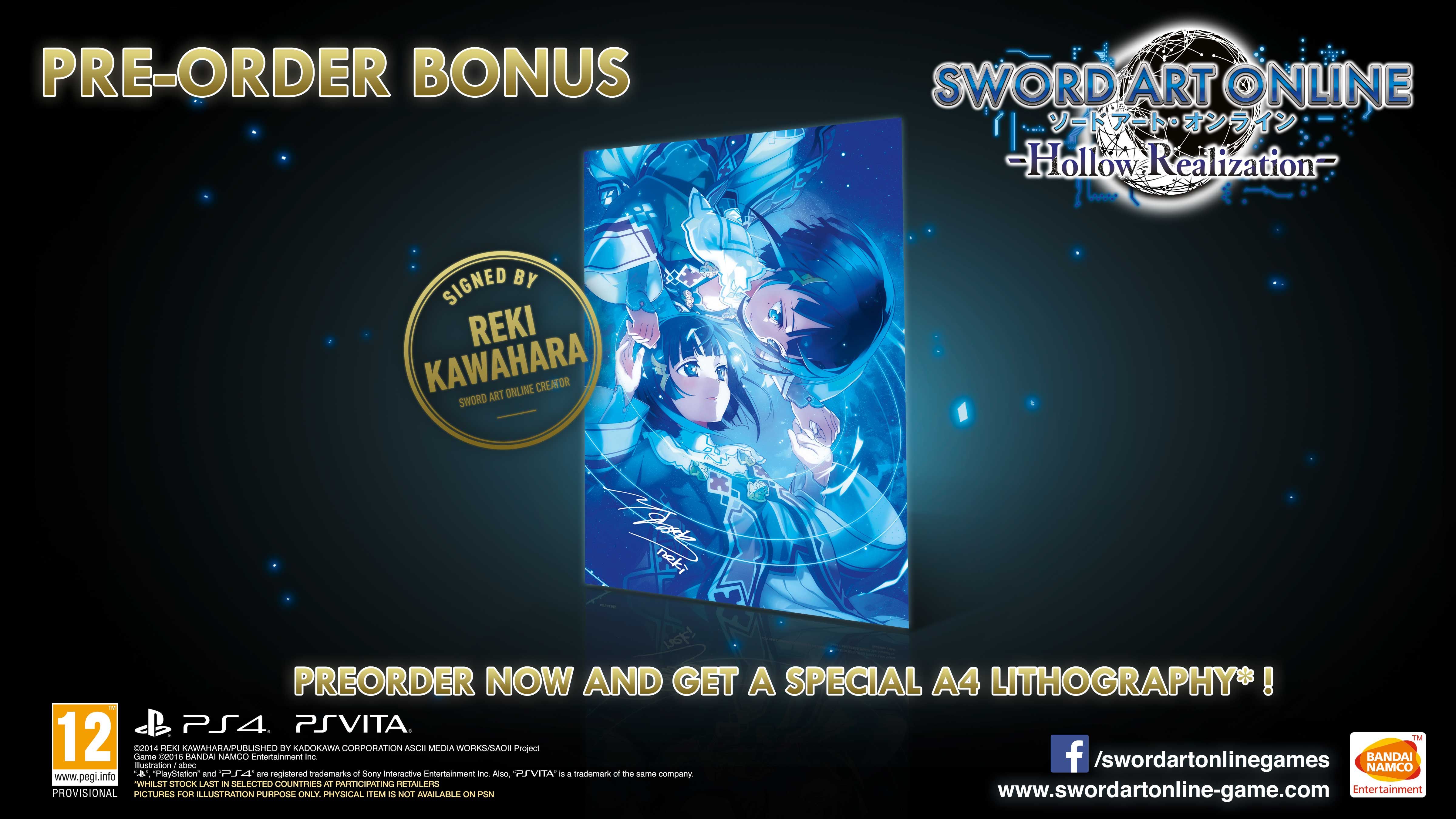 Sword Art Online Hollow Realization Receives Western Release Date With