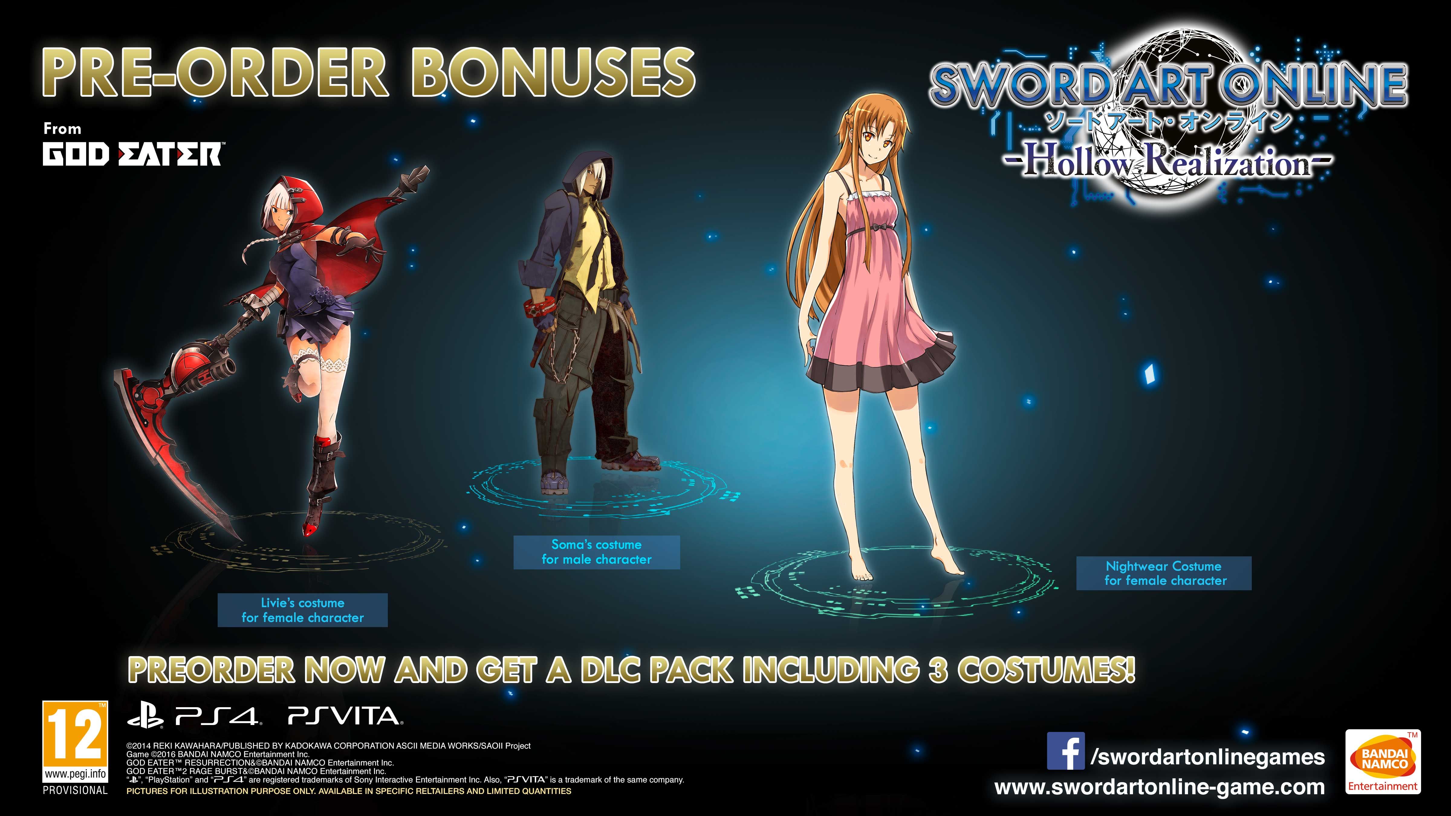 Sword Art Online Hollow Realization Receives Western Release Date With