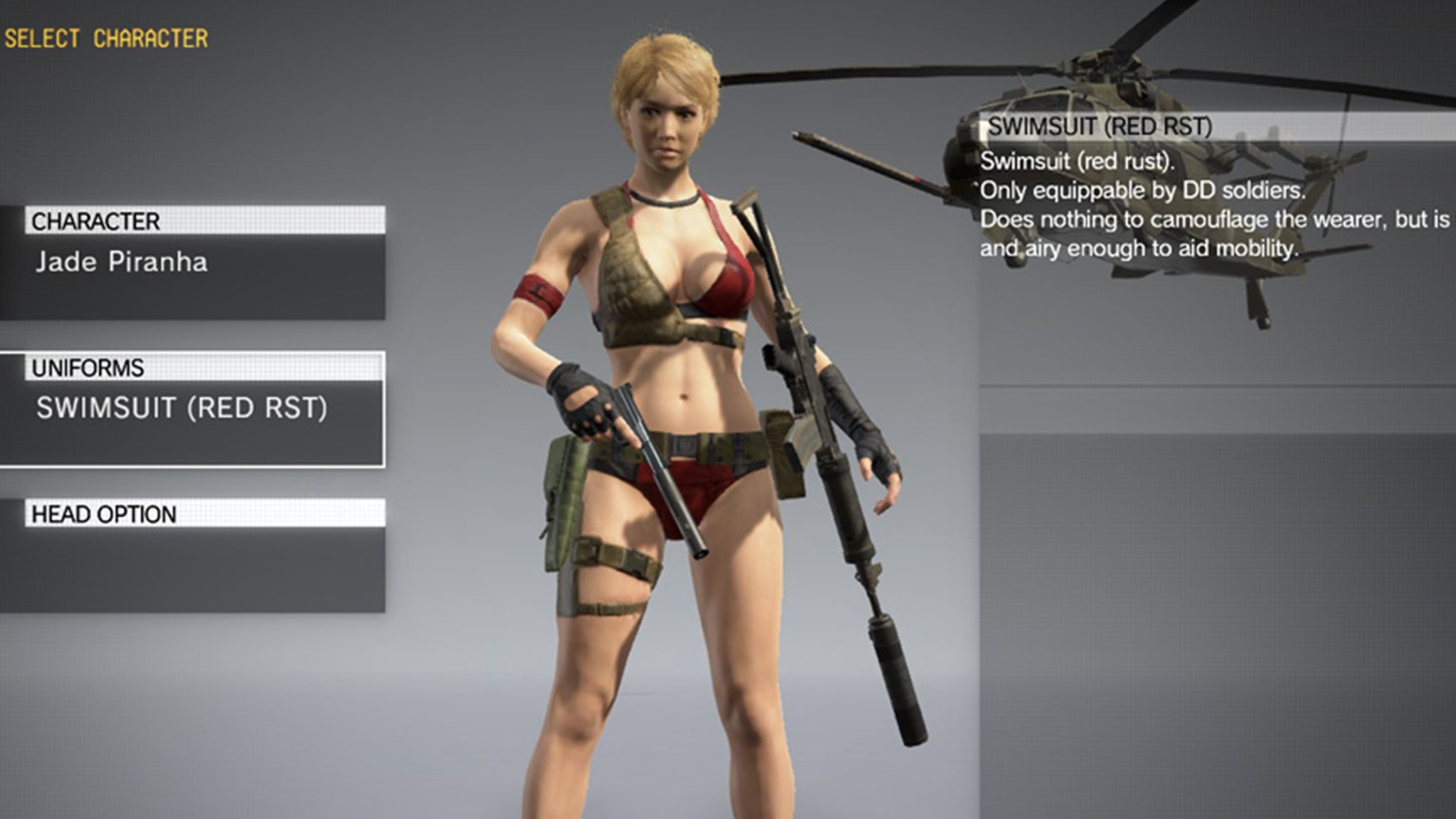 Metal Gear Solid V: The Phantom Pain Receives Swimwear Uniforms to