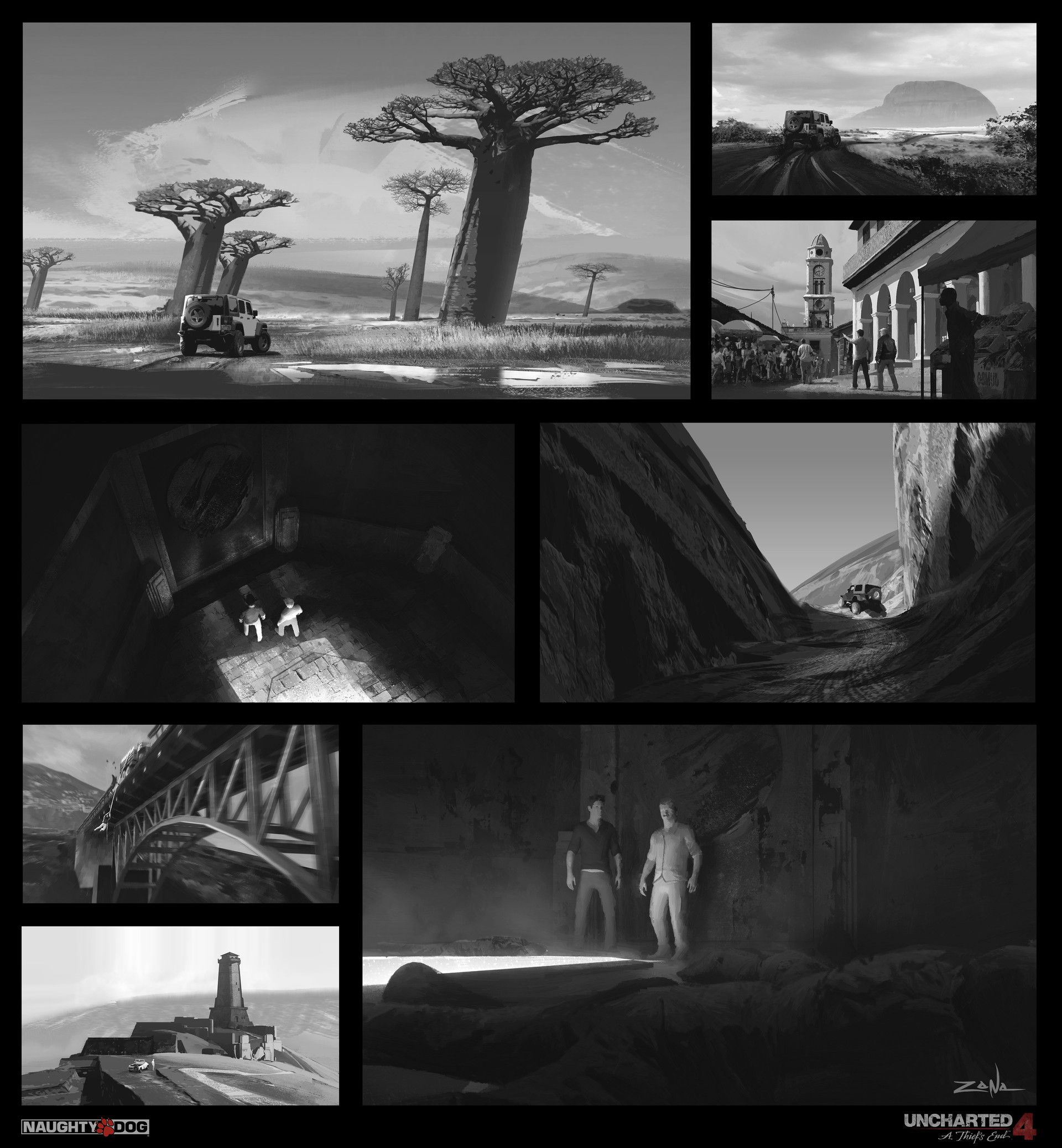 Uncharted 4 Concept Artist Releases New Artwork Showing the Game's