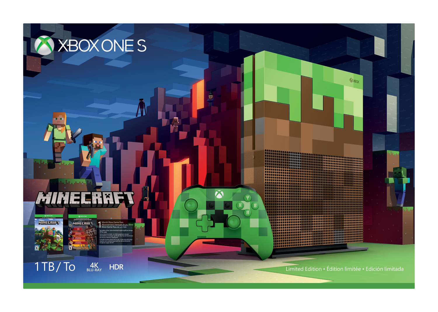 Minecraft Xbox One S Console Revealed During Microsoft's