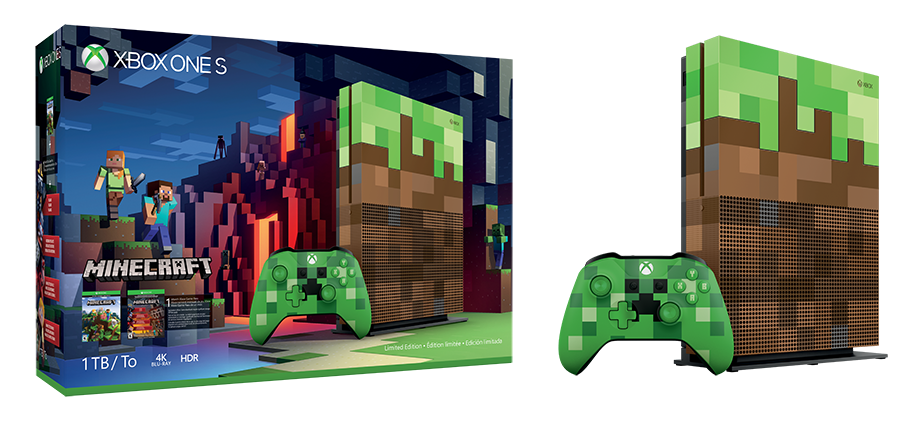 Minecraft Xbox One S Console Revealed During Microsoft's Gamescom ...