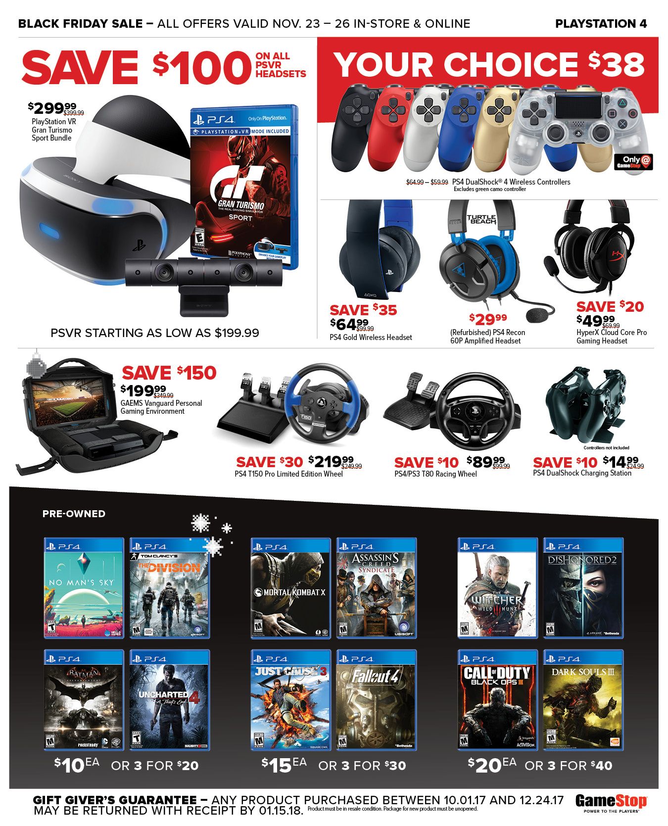 GameStop Black Friday Ad Reveals Deals and Discounts Aplenty