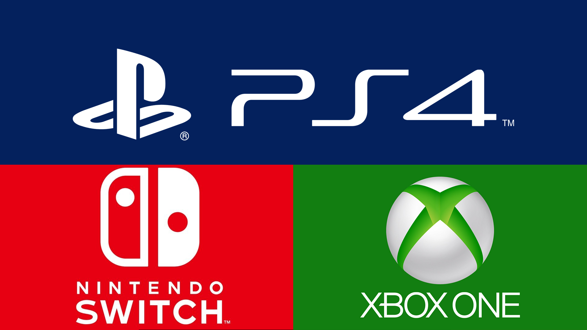 PS4, Nintendo Switch, Xbox One