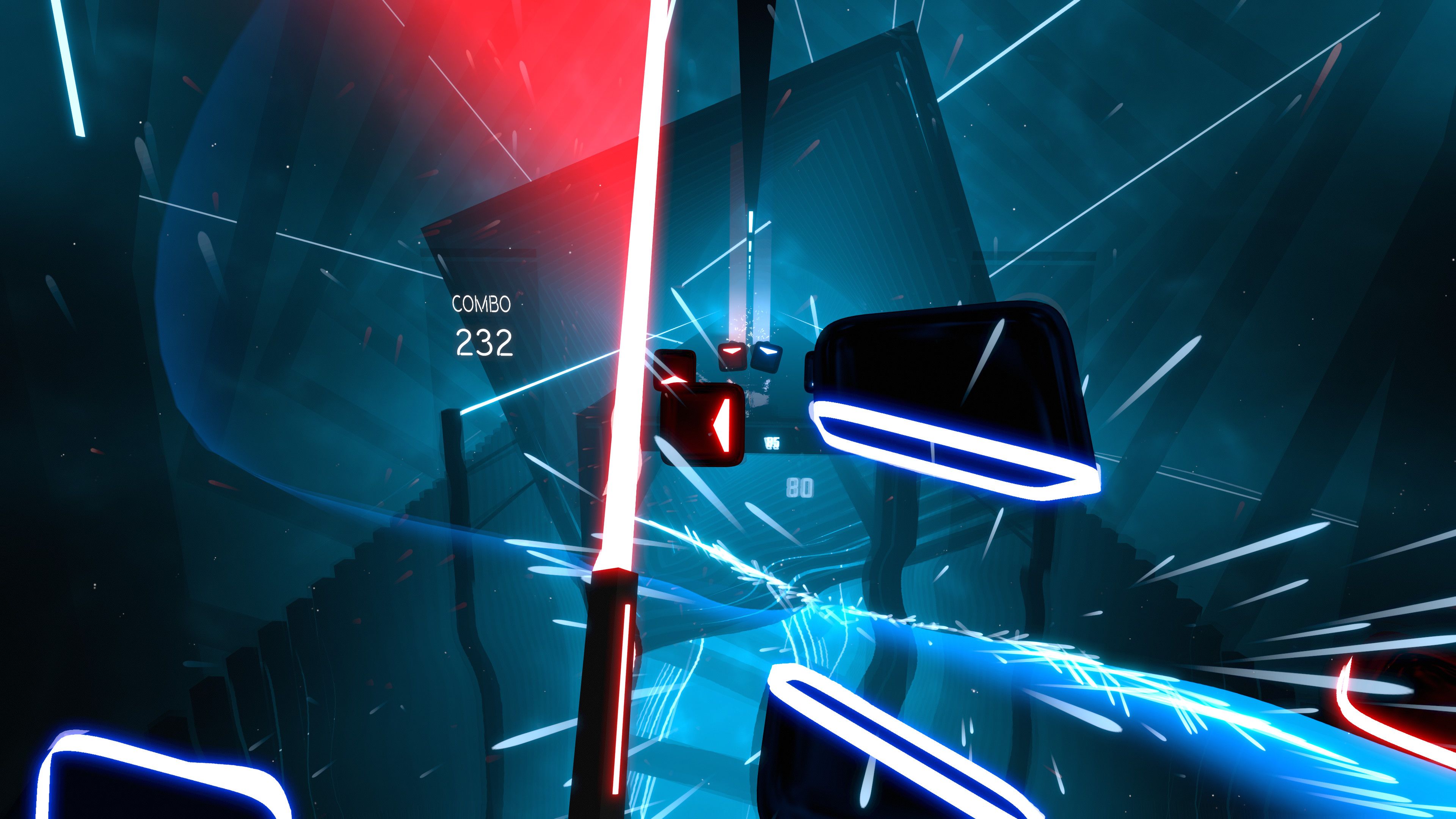 Музыка игра тыкать. Игра для ВР Beat saber. Beat saber PS VR 2. Бит Сейбер на ps4. Beat saber Laser.