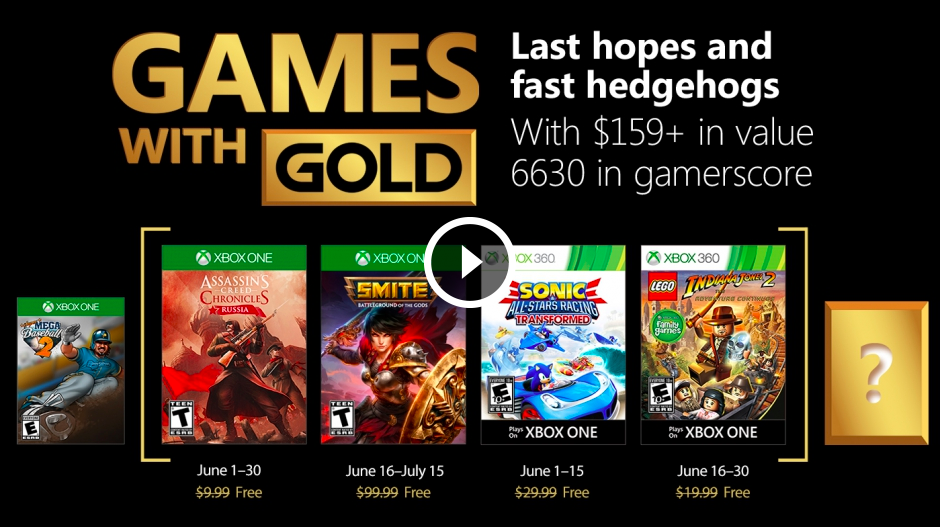 Games With Gold June Xbox One