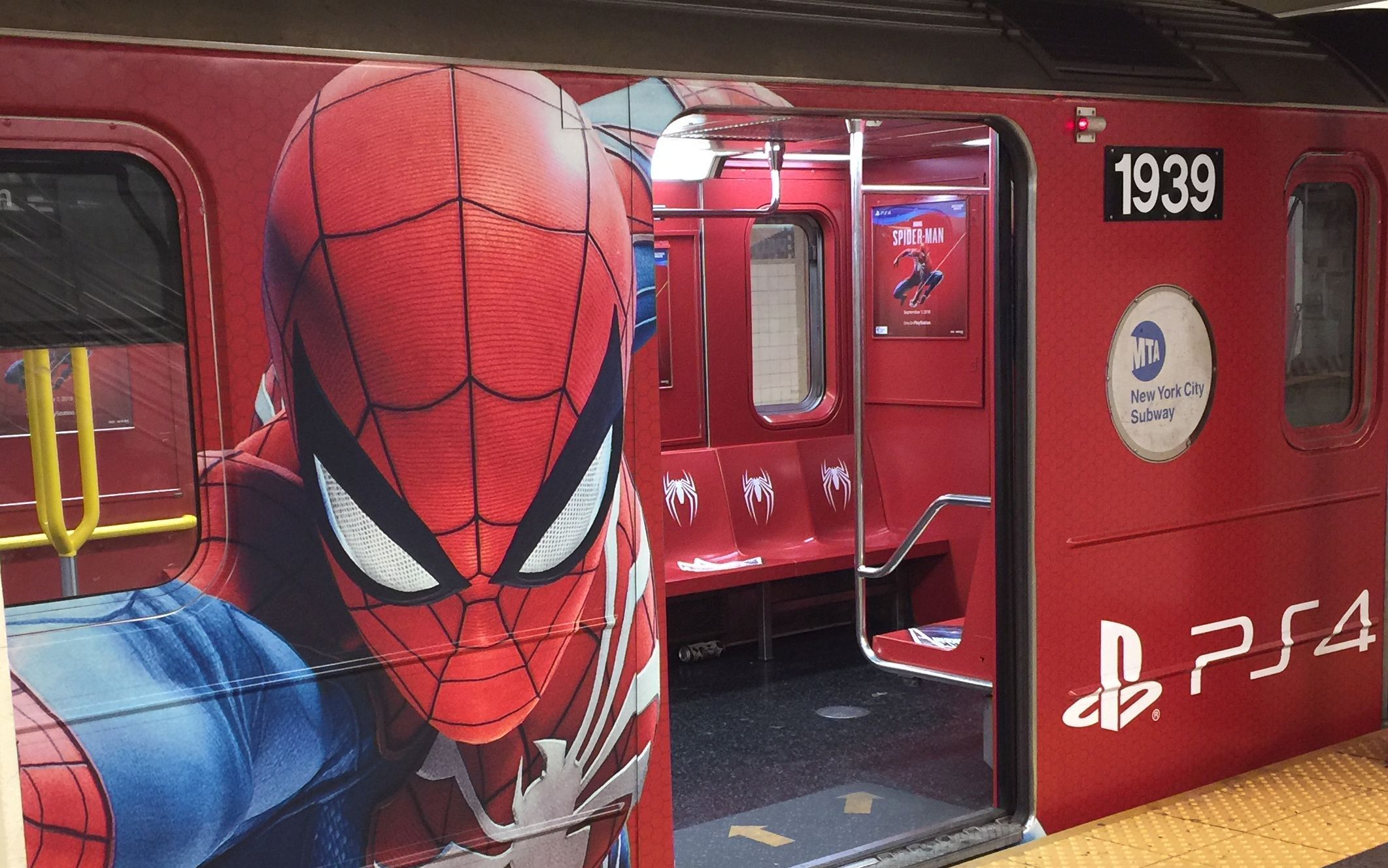 Marvel's Spider-Man PS4 Hype Train Is Literally Running in New York City