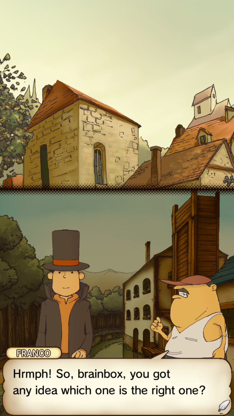 Professor Layton and the Curious Village lands on iOS and Android devices