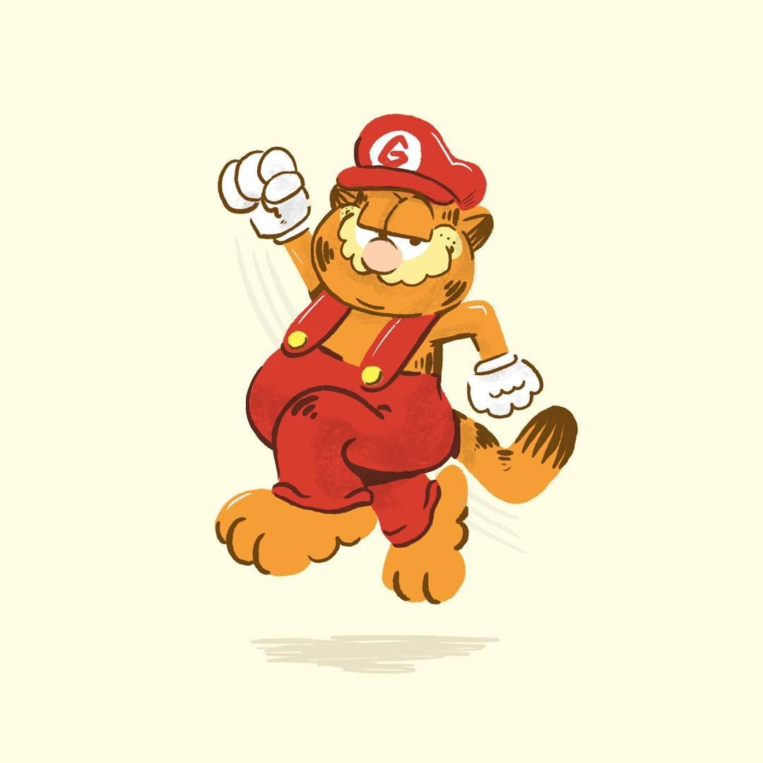 Garfield Mario