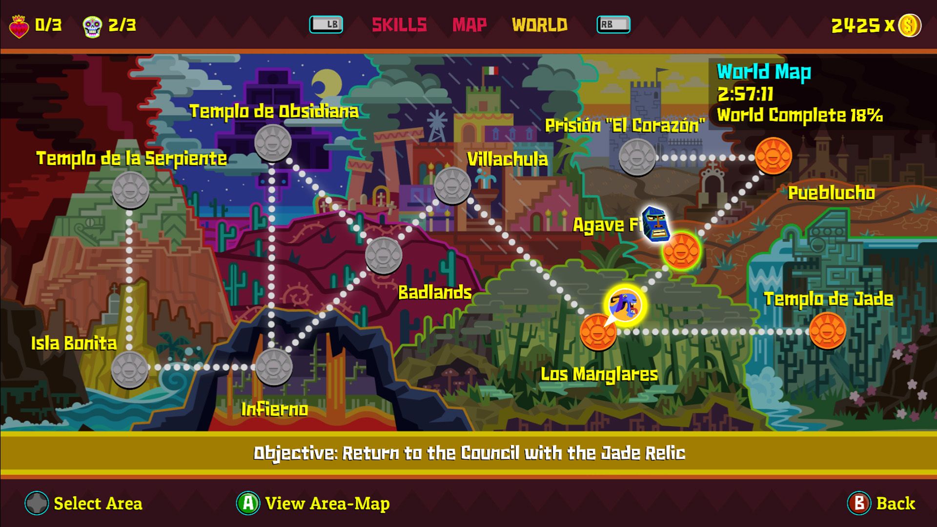 Guacamelee 2 map