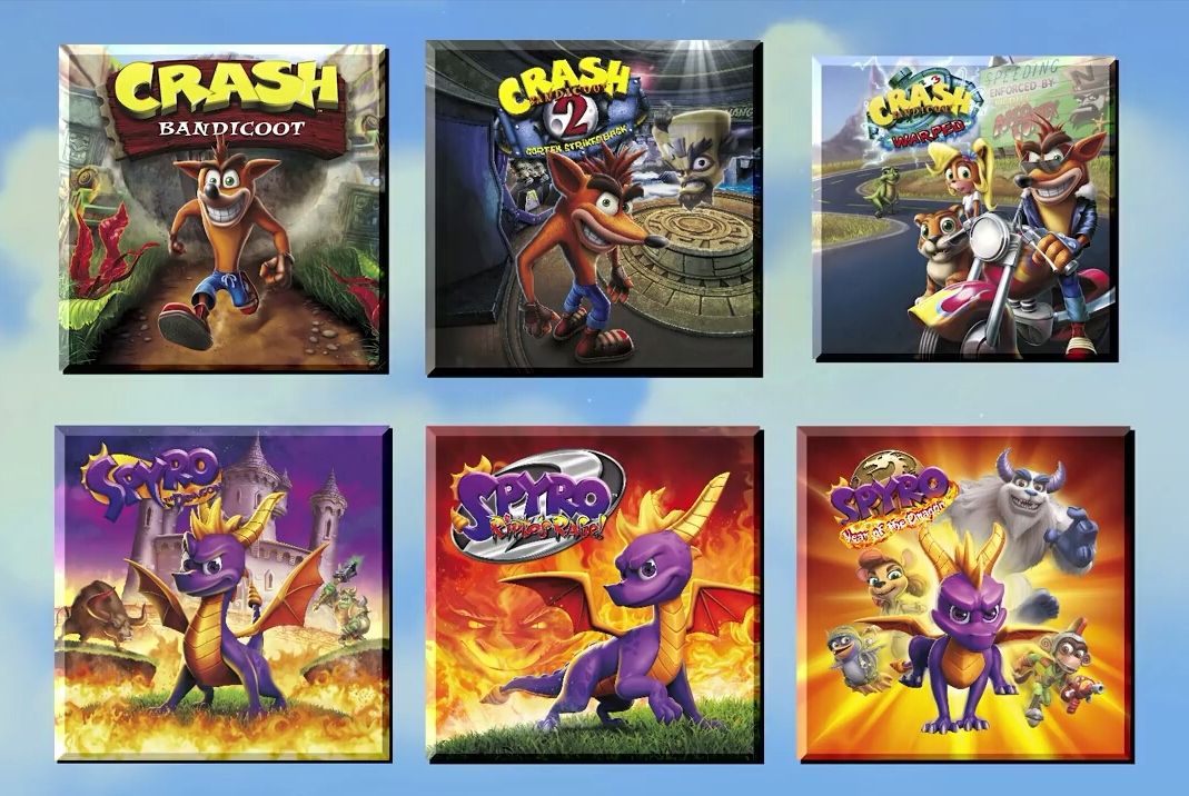 Spyro + Crash Remastered Game Bundle