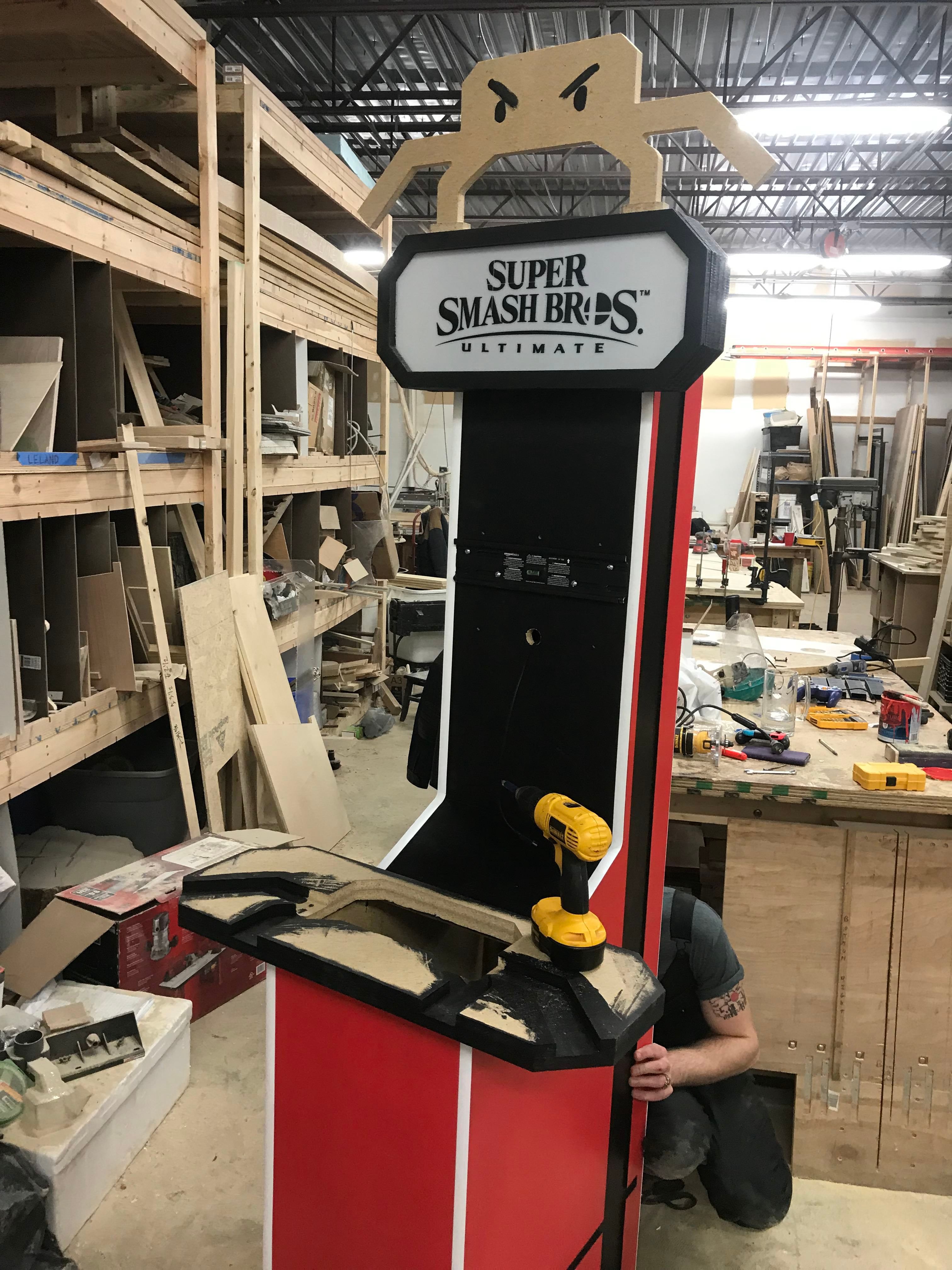 Super Smash Bros Ultimate Fan Builds Arcade Cabinet And It Looks Amazing