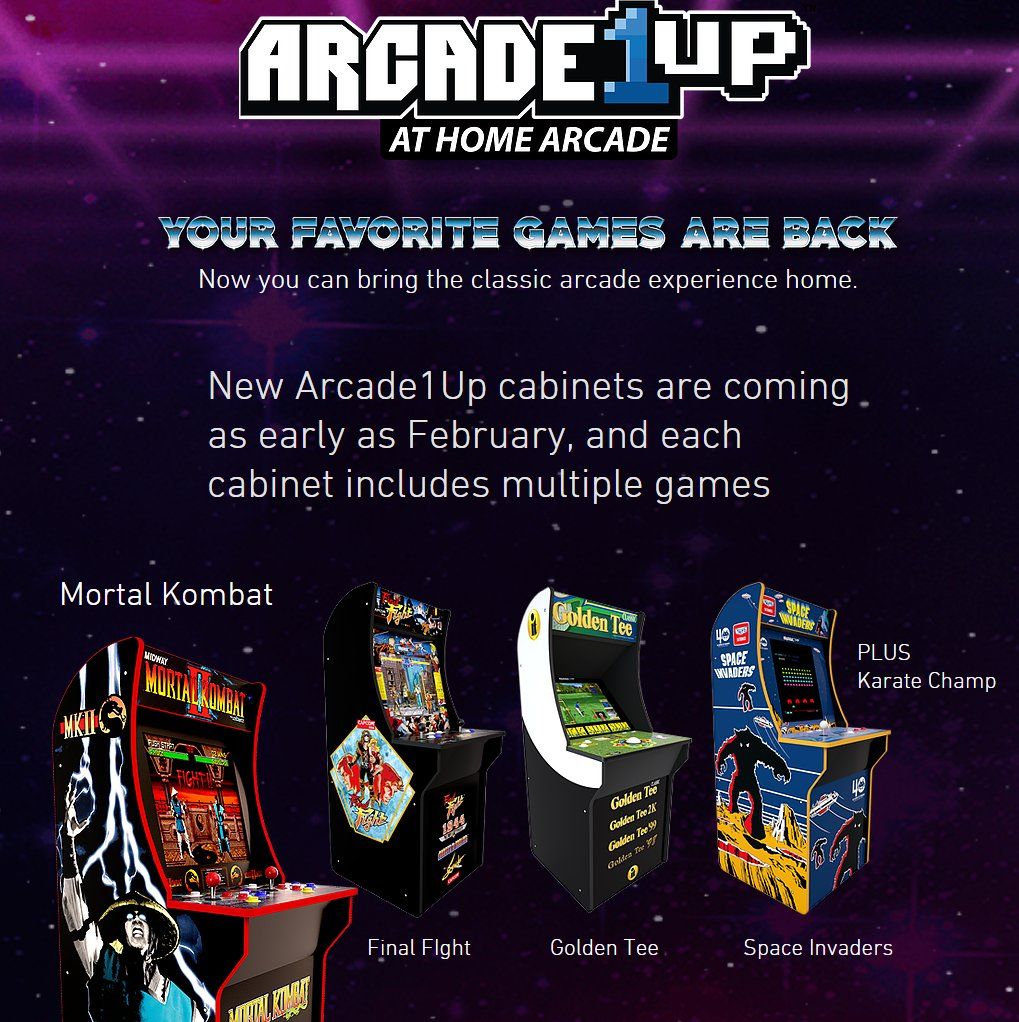 Arcade1Up Adds Mortal Kombat and More to its Lineup