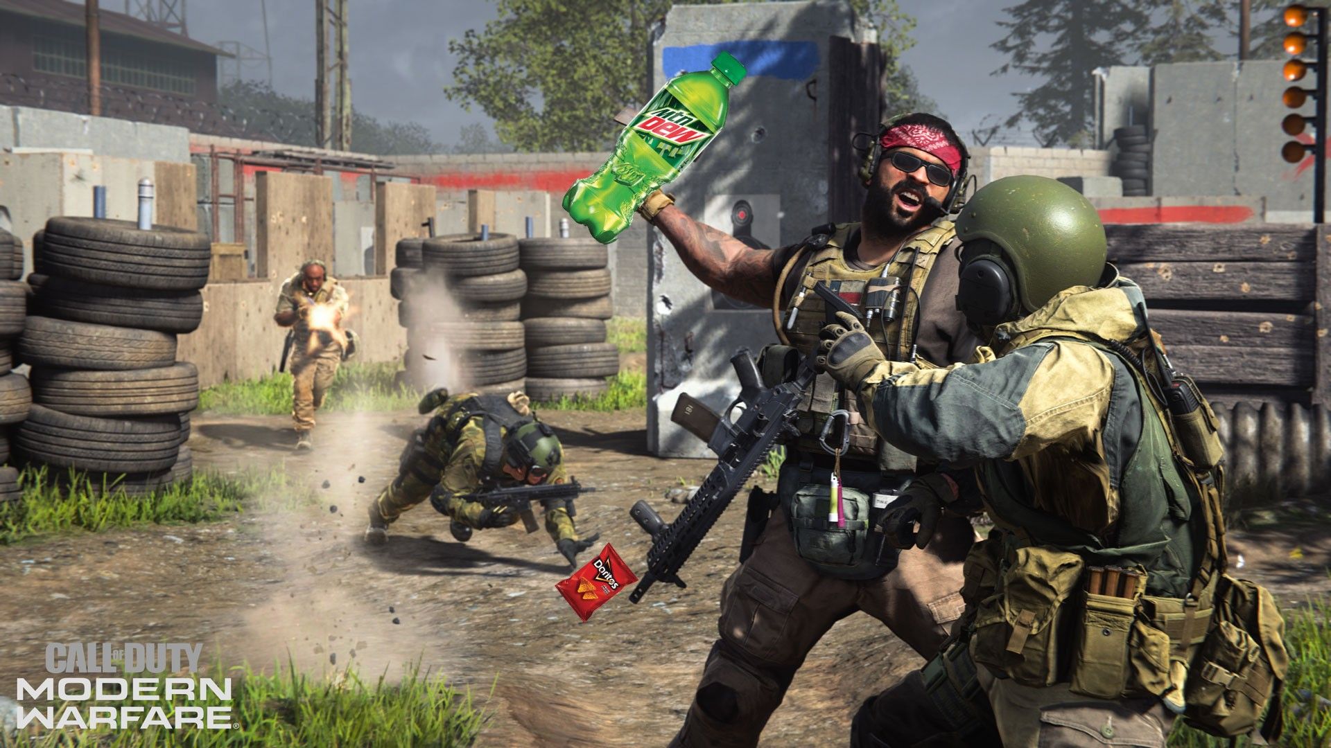Of Course Call of Duty: Modern Warfare is Partnering with Mountain Dew and  Doritos