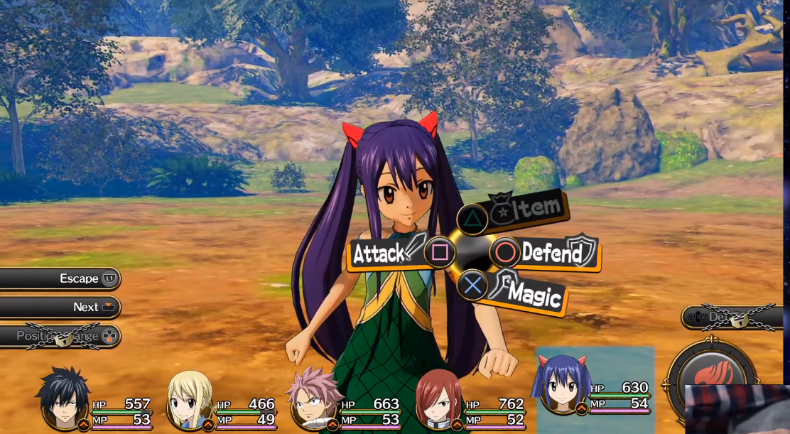 Fairy Tail RPG Uses a Five Members Party System, Grid System in Battle