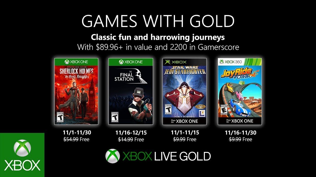 games with gold nov 2019