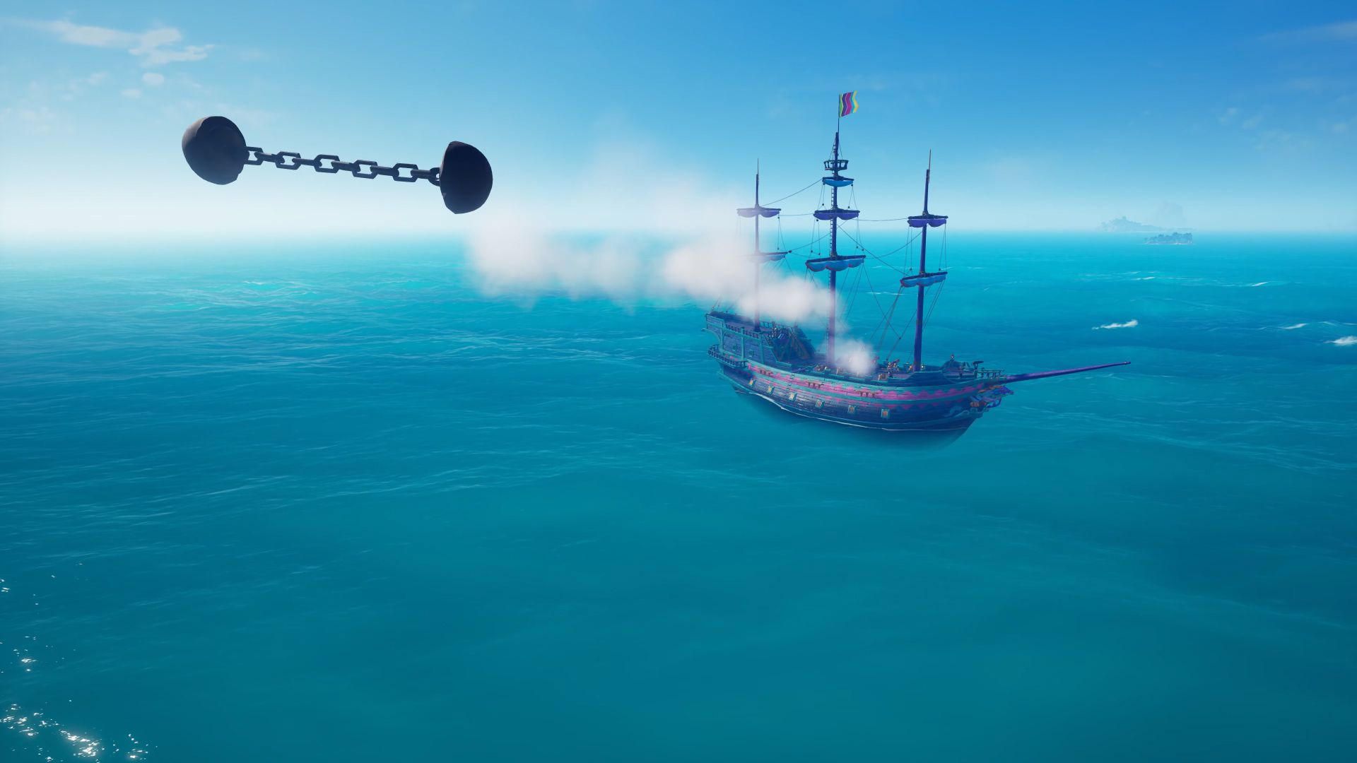 sea of thieves chain shot cannonball