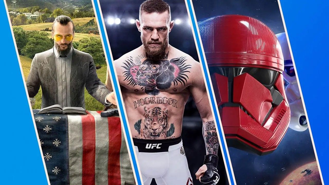 PS4, PlayStation, Far Cry 5, Star Wars: Battlefront 2, UFC 3