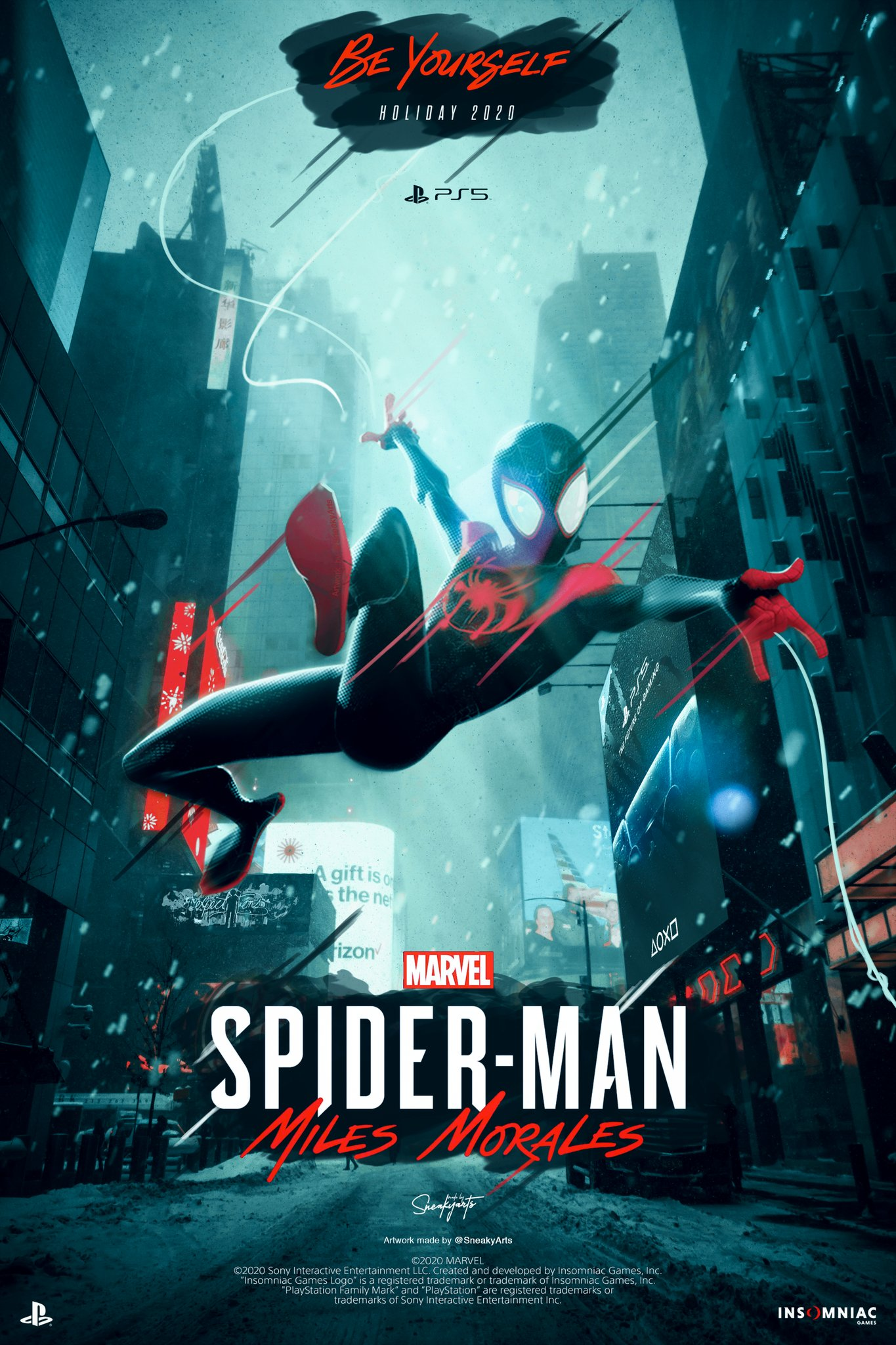 Insomniac Games, Marvel’s Spider-Man, PS4, Sony Interactive Entertainment, fanart