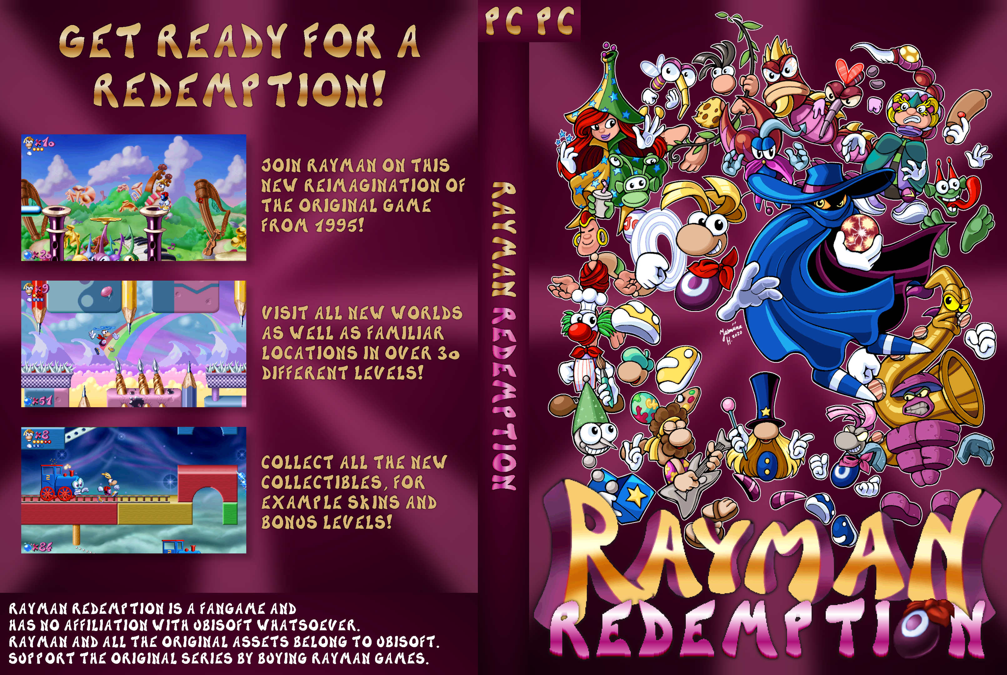 PC, Rayman, Rayman Redemption, Remake, Ubisoft