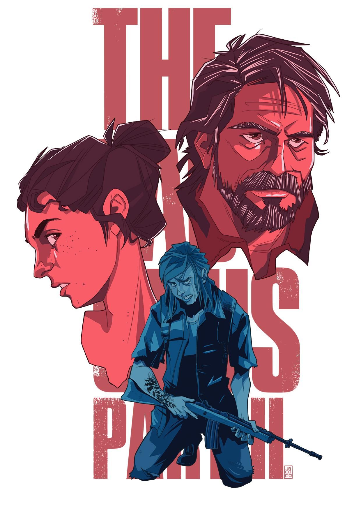 The Last of Us Part II Fan Art Pays Tribute to Ellie, Joel and Dina