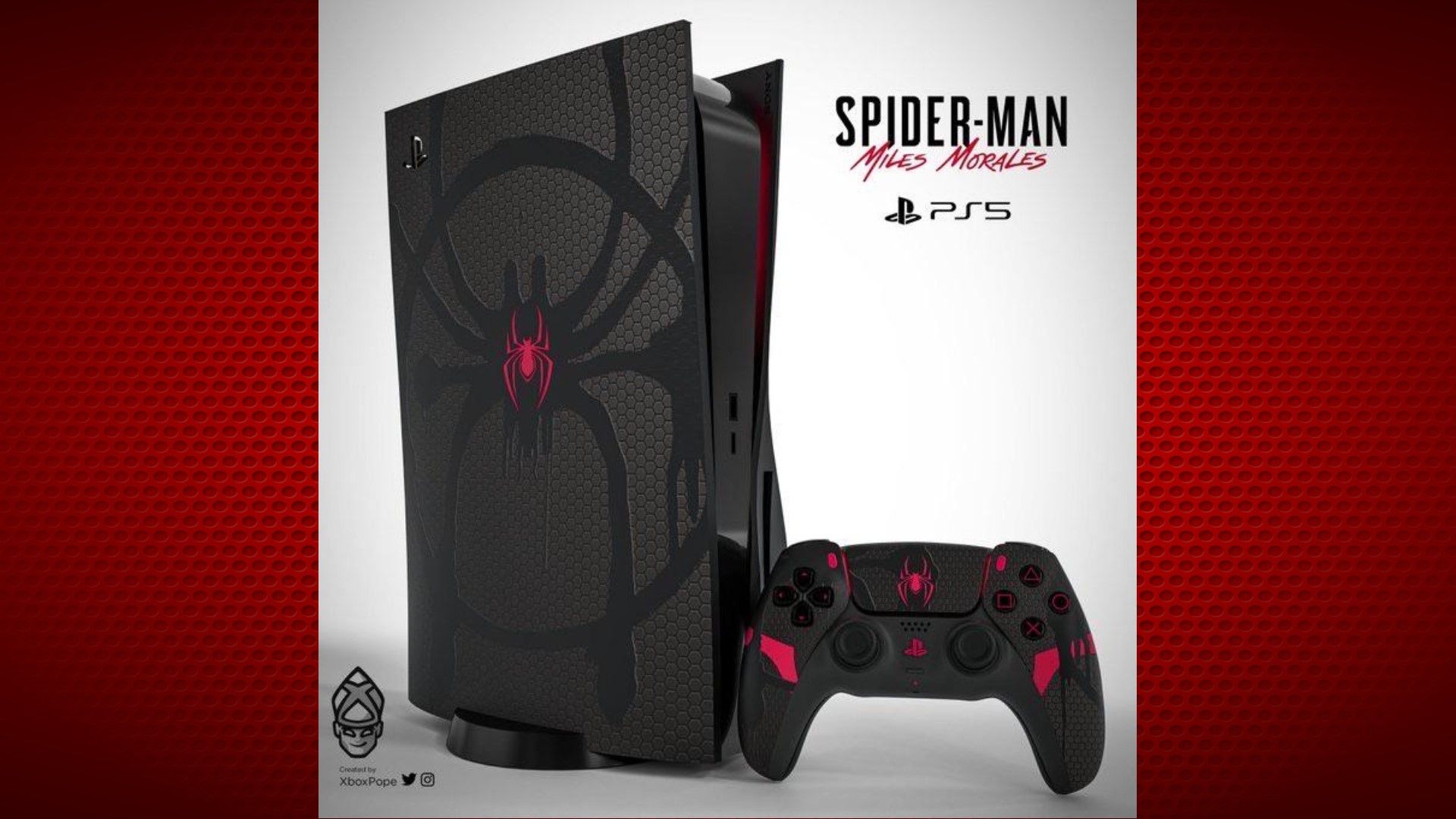 Spider-Man Miles Morales Spiderman Spider Man PS5 Fan Made XboxPope Mockup PlayStation 5 PS4 Marvel