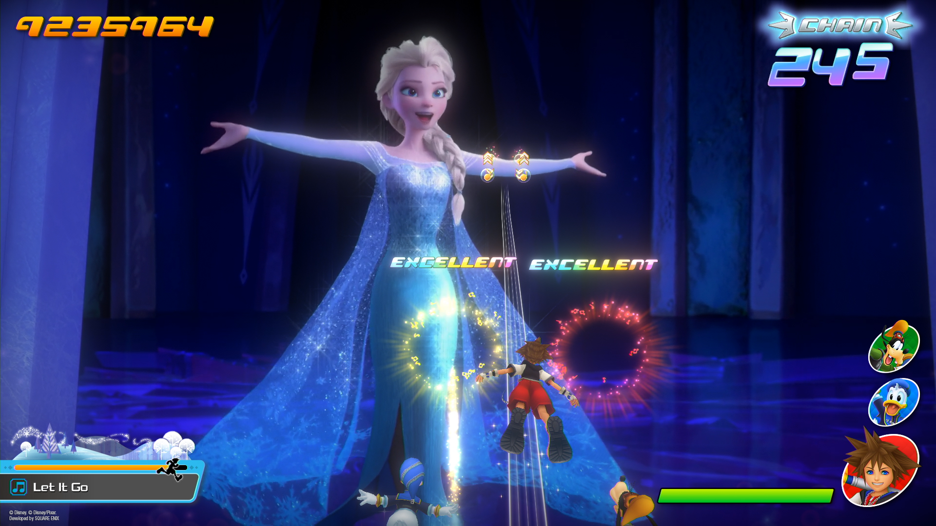 Kingdom Hearts Melody of Memory let it go feature