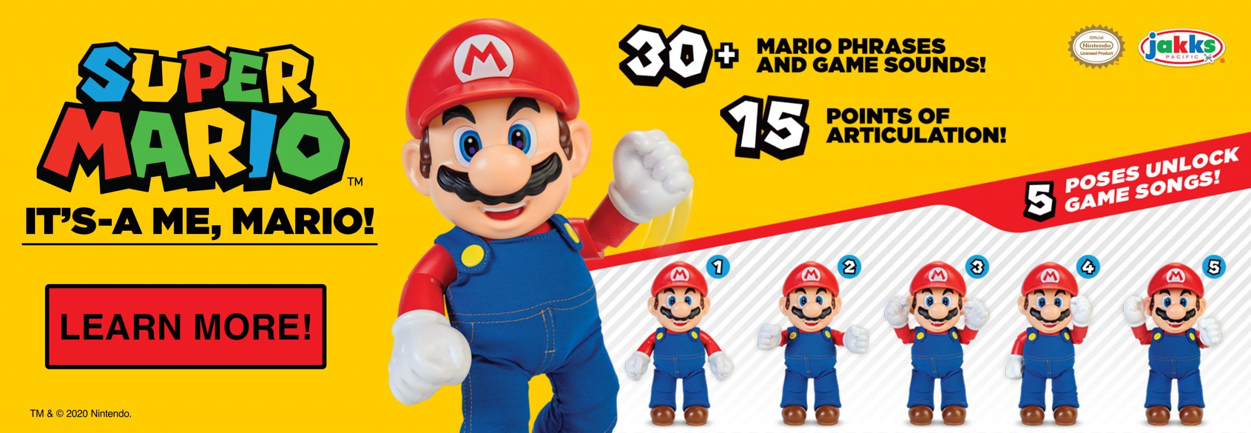 Super Mario Bros. It's-a Me, Mario Action Figure is Wahoo-ing to a Store  Near You
