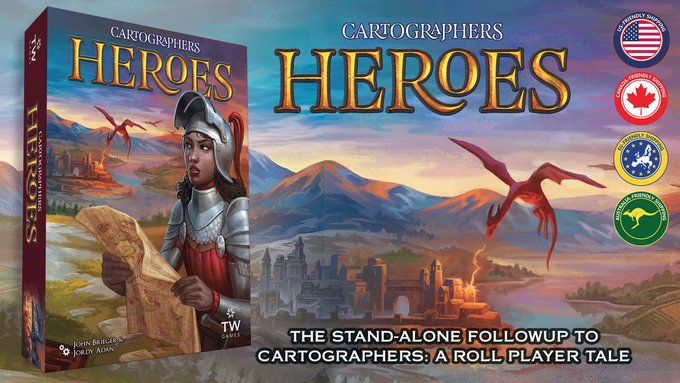 Cartographers Heroes, board games, Thunderworks