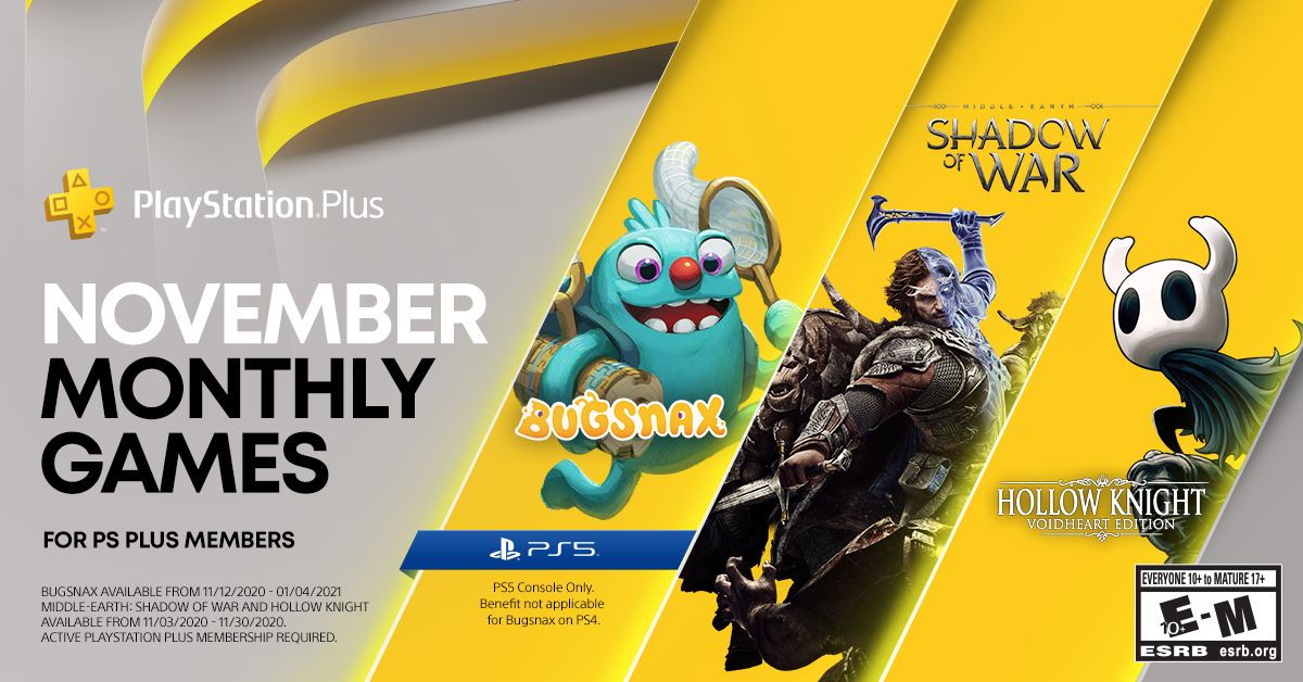 PS Plus November 2020, PlayStation