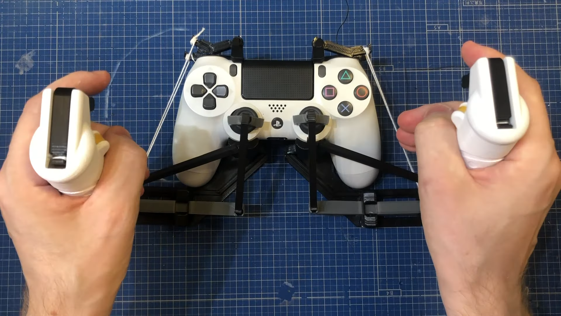 3D printed HOTAS for DualShock 4 for Star Wars Squadrons