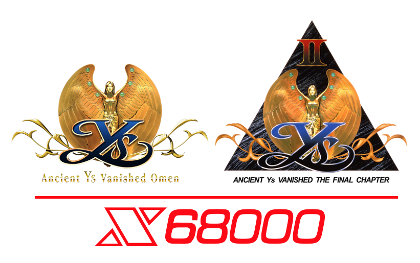 Ys I&II (For X68000) logo feature
