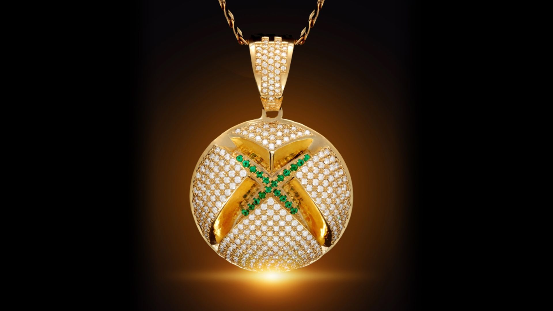 xbox king ice necklace